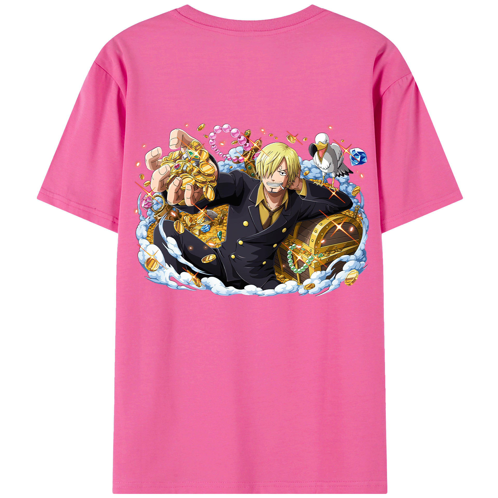（画像用） ワンピース サンジ ONE PIECE Sanji レディース半袖Tシャツ(バックプリント)